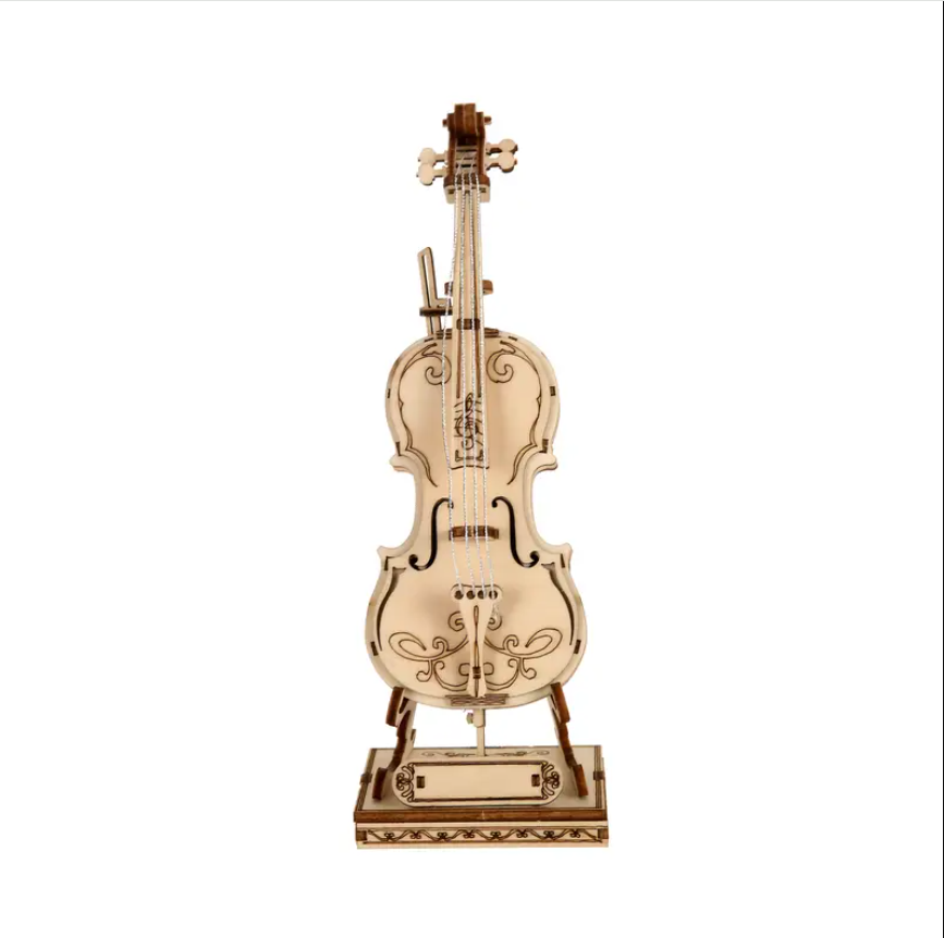 🎻 DIY 3D Wooden Violin Puzzle
