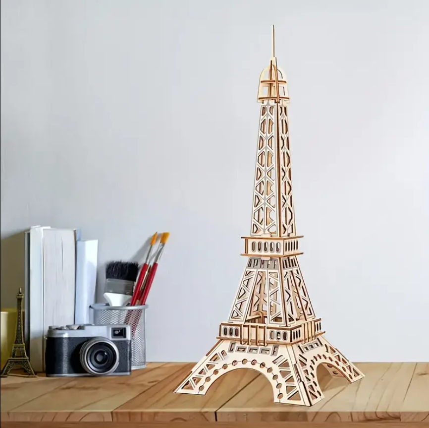 🗼 Kulla Eiffel - Puzzle 3D Prej Druri