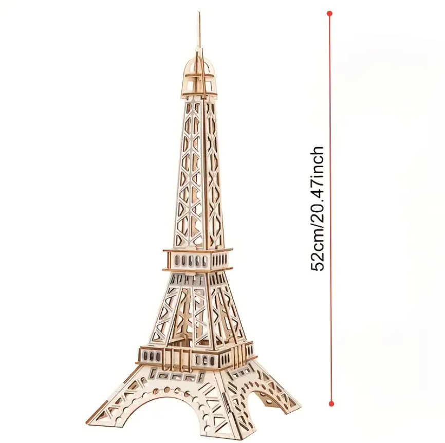 🗼 Kulla Eiffel - Puzzle 3D Prej Druri