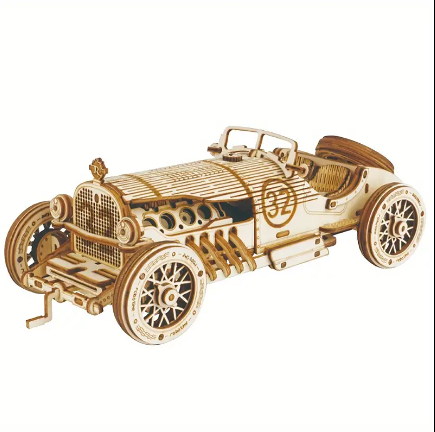 🏁 Makina Garash Vintage - Puzzle 3D prej Druri