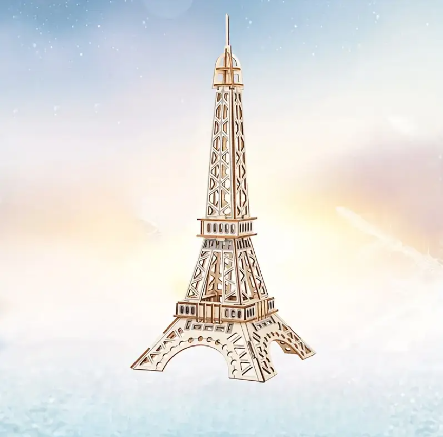🗼 Kulla Eiffel - Puzzle 3D Prej Druri
