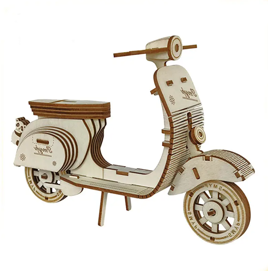 🛵 Vespa Retro Vintage – Puzzle 3D prej Druri