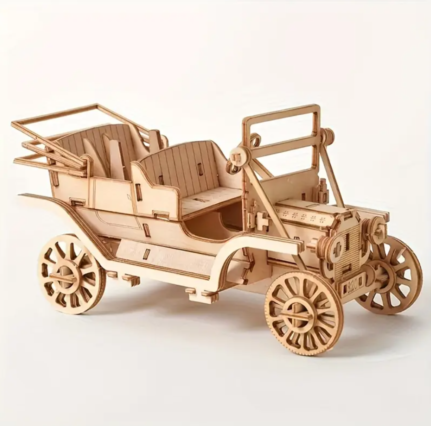 🚗 Makina Klasike Retro - Puzzle 3D prej Druri