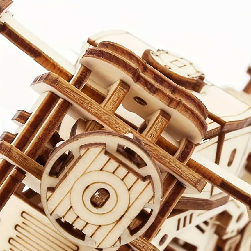 🪵 Motocikleta Mekanike - Puzzle 3D prej Druri