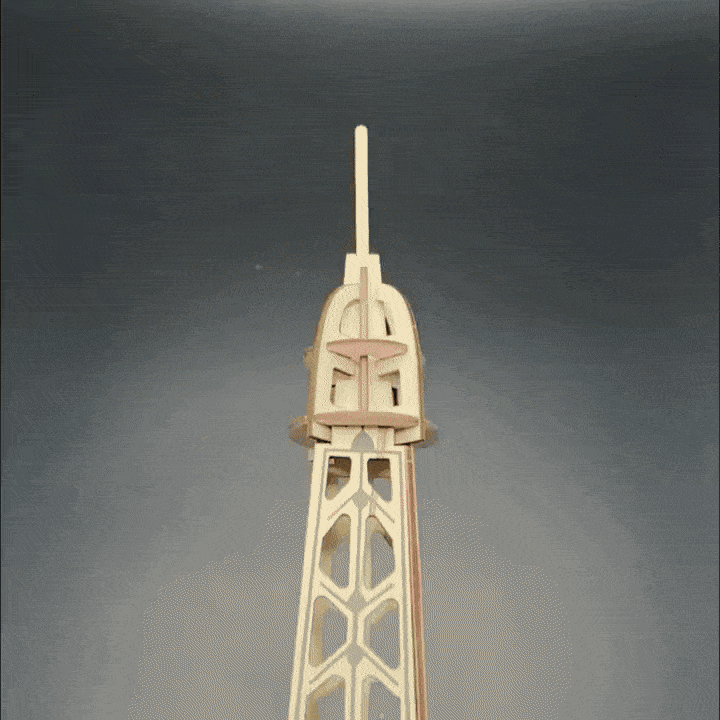 🗼 Kulla Eiffel - Puzzle 3D Prej Druri