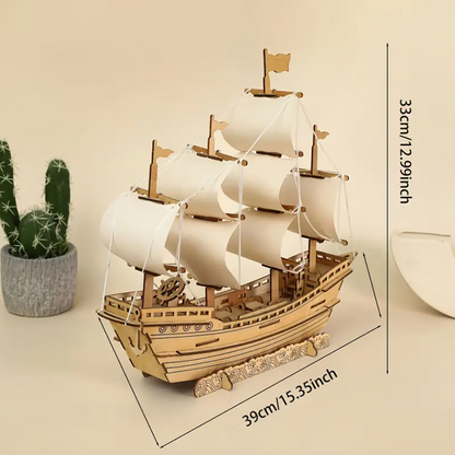 ⛵ Anije Tregtare Vintage me Vela