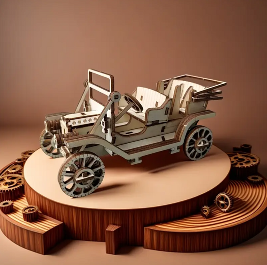 🚗 Makina Klasike Retro - Puzzle 3D prej Druri