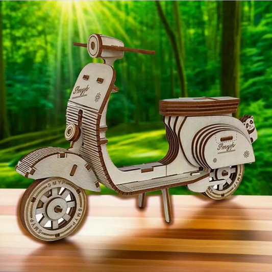 🛵 Vespa Retro Vintage – Puzzle 3D prej Druri