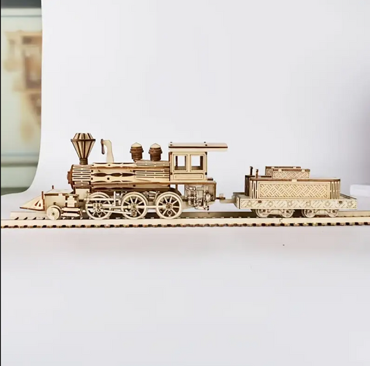 🛤 Lokomotiva me Avull prej Druri - Puzzle 3D me Shina