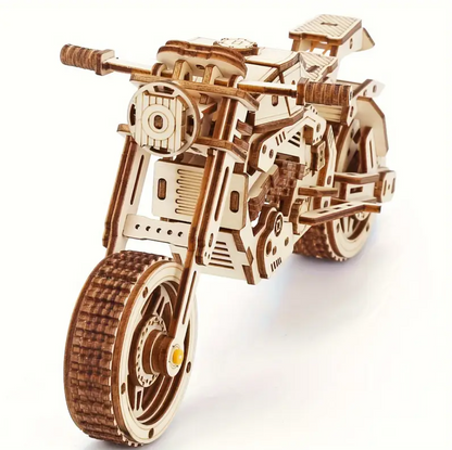 🪵 Motocikleta Mekanike - Puzzle 3D prej Druri